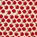 Red Apples on Cream Handmade Paper