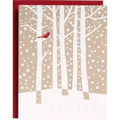 Christmas Cardinal in Birch Tree Stationery Set