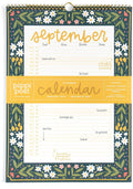 2027 Family Planning Floral Sprial Wall Calendar