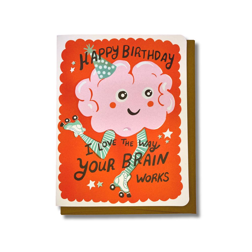 Brain Works Birthday Card