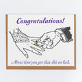 On Lock Wedding Card