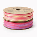 Skinny Cotton Pink/Yellow Ombre Ribbon S/2 50 Yds