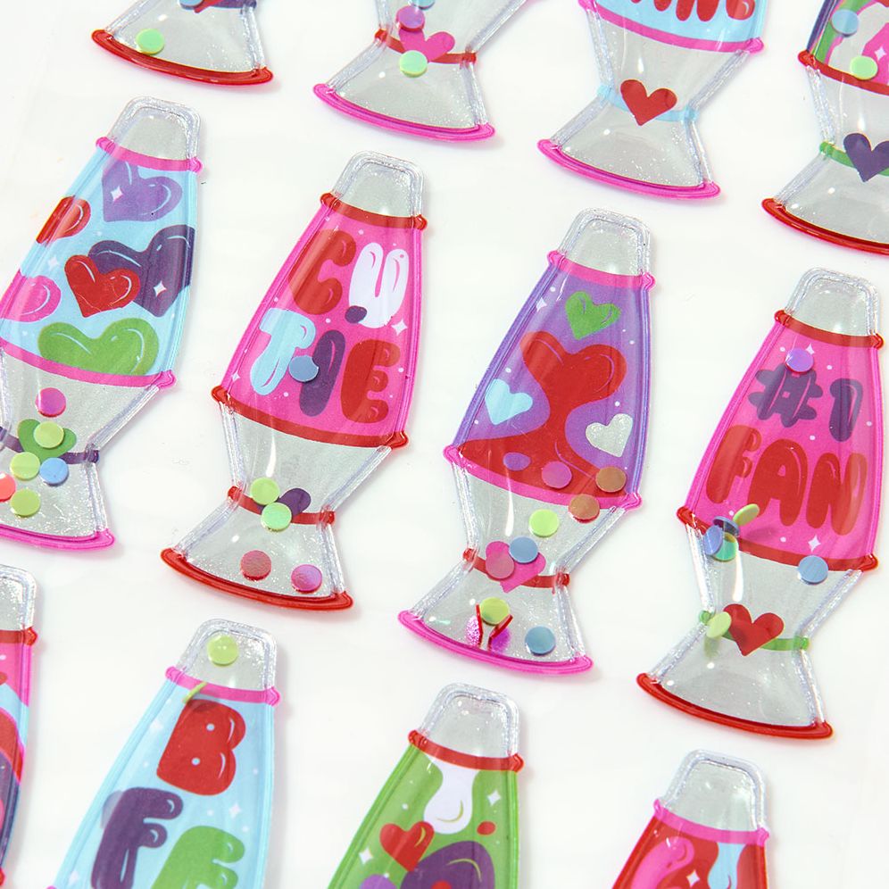 Shaker Lava Lamps Sticker Sheet