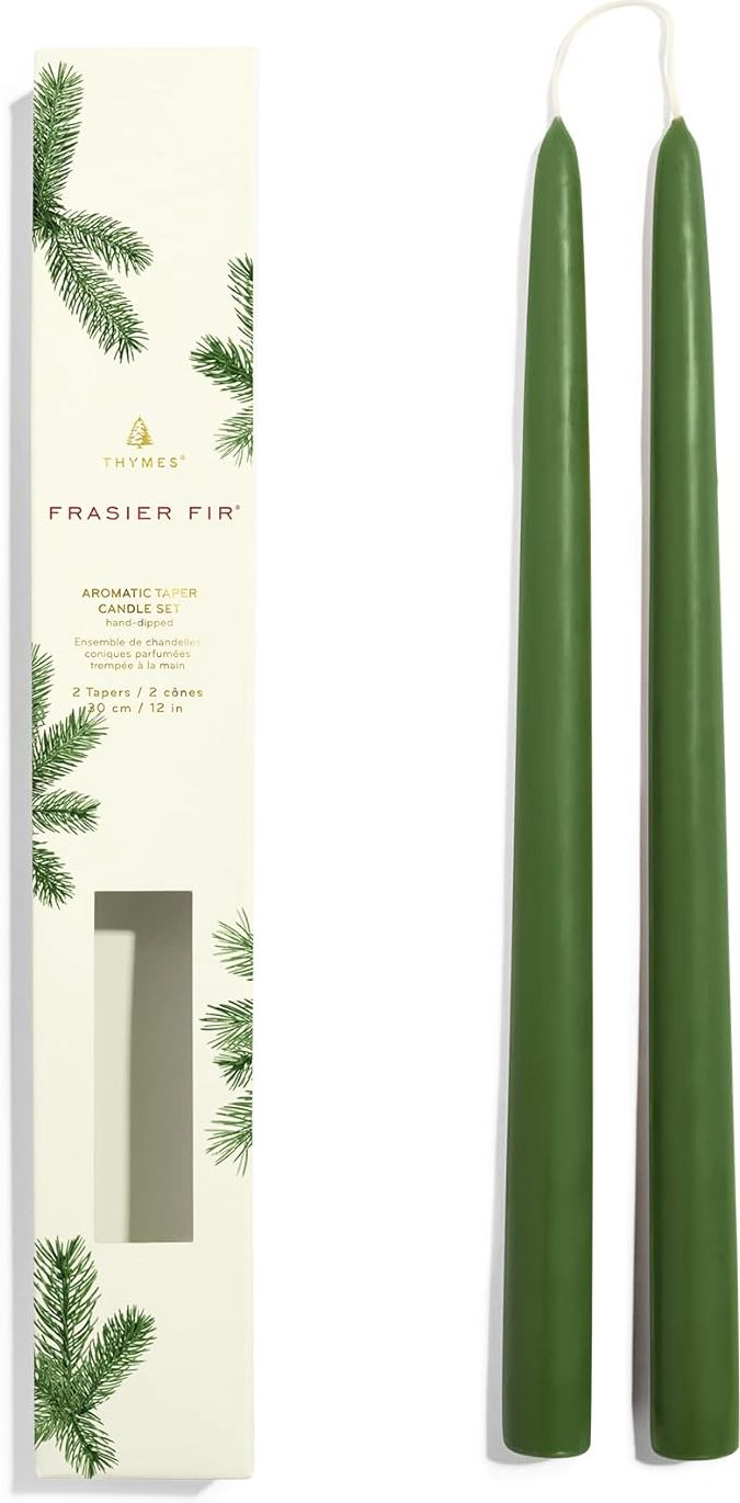 Frasier Fir Taper Candles Set of 2