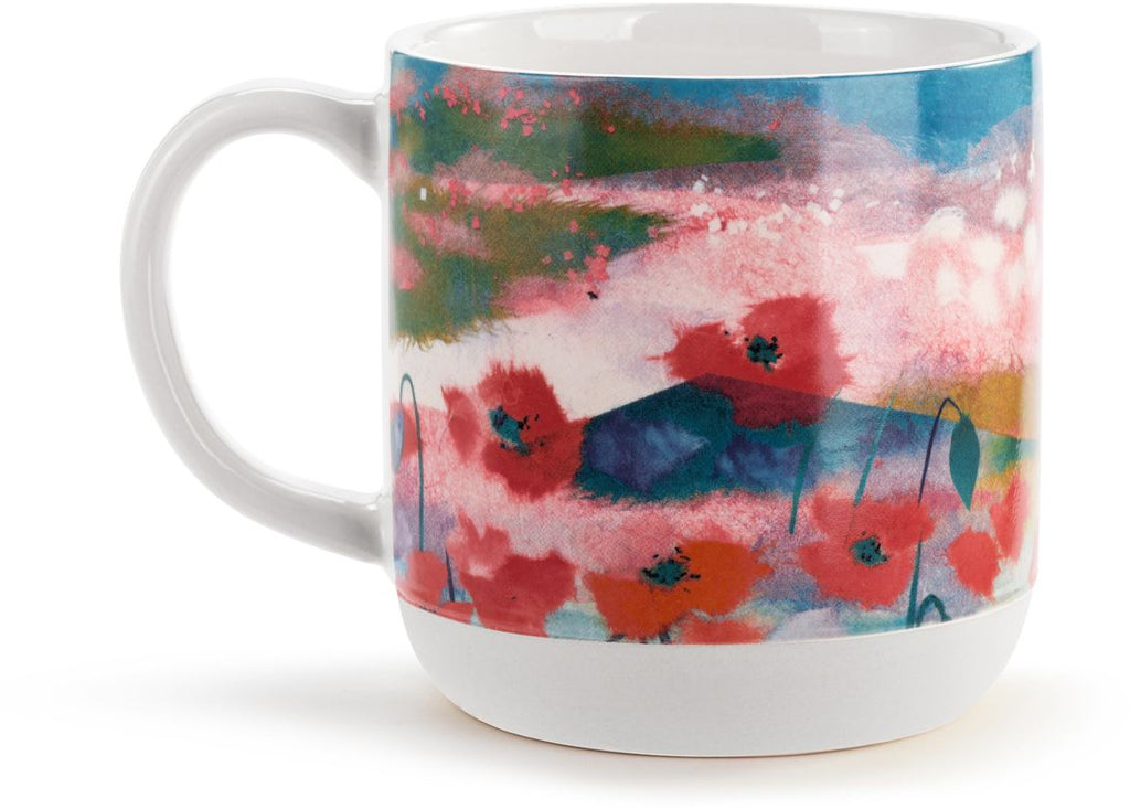 Poppy Floral Art Mug