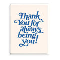 Always Being You Thank You Card