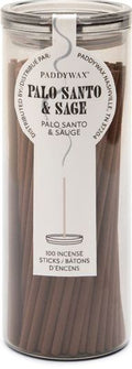 Palo Santo and Sage Incense in Glass Jar -100 Sticks