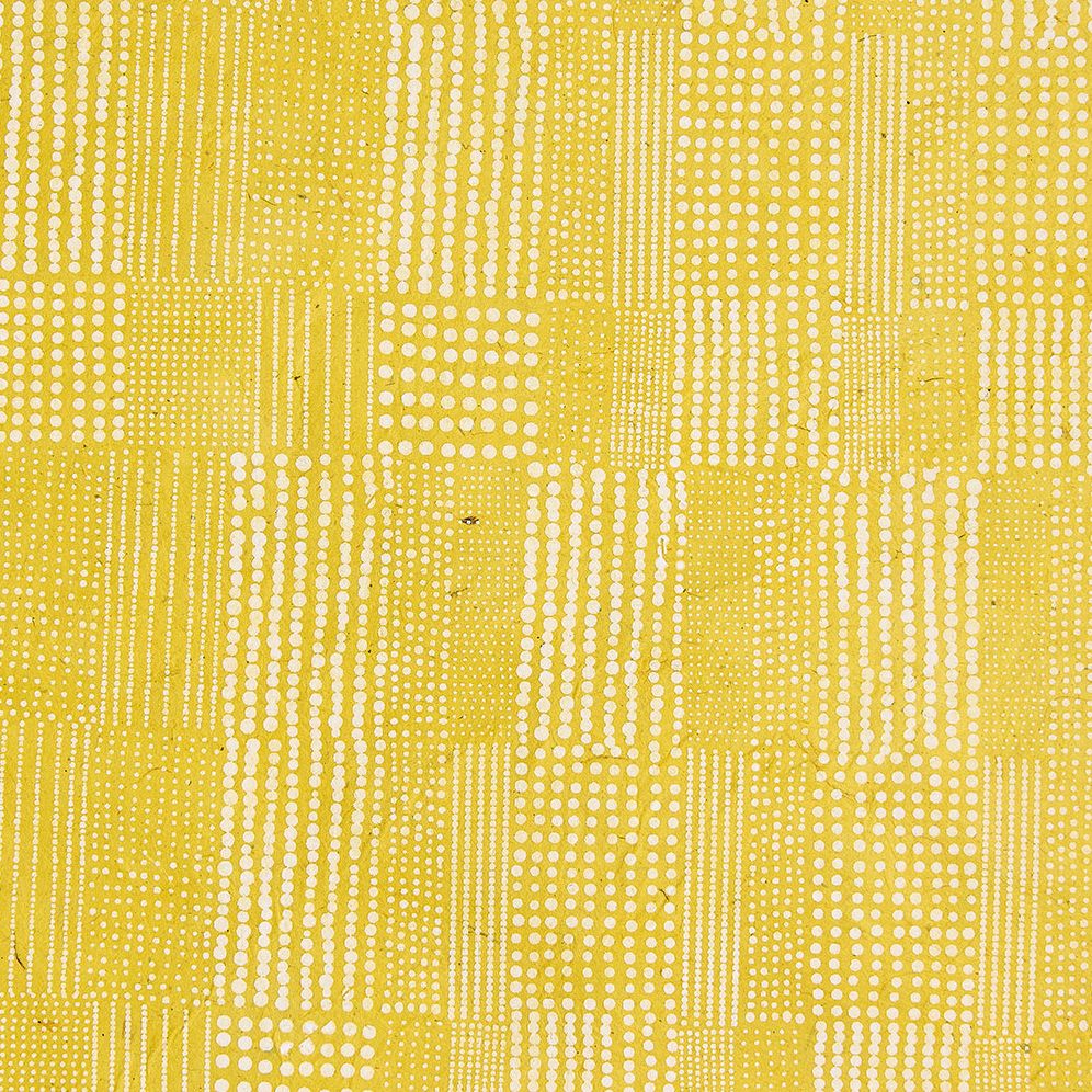 Yellow Quilt Dots Handmade Paper