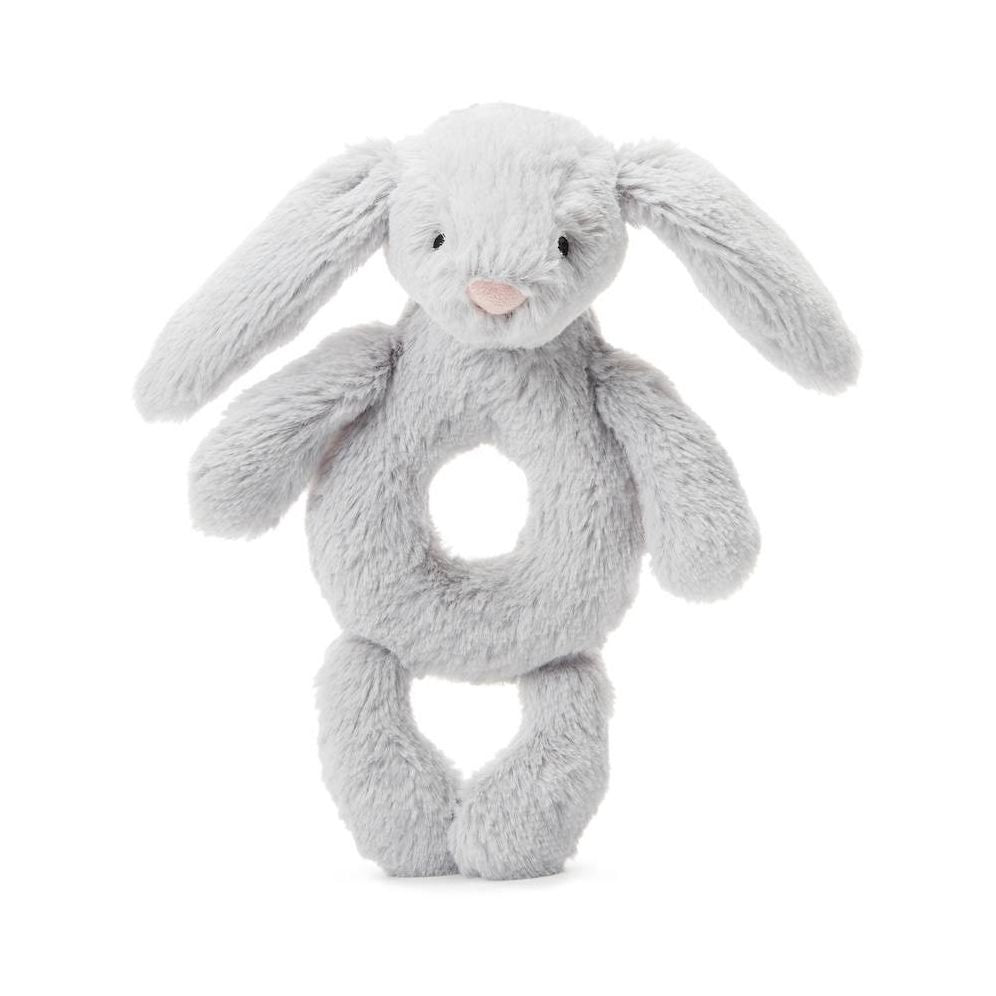 Bashful Grey Bunny Ring Rattle - In Store Exclusive