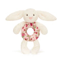 Blossom Cream Bunny 'Berry' Ring Rattle