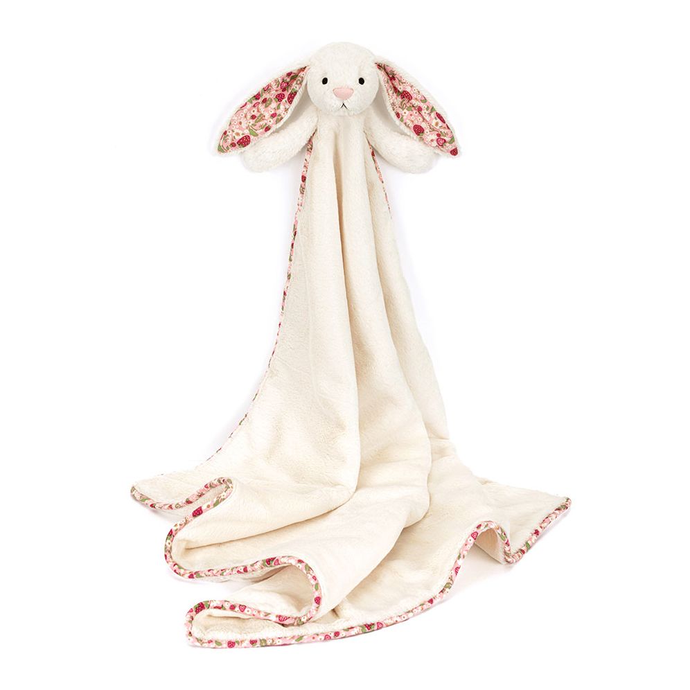 Blossom Cream Bunny 'Berry' Blankie