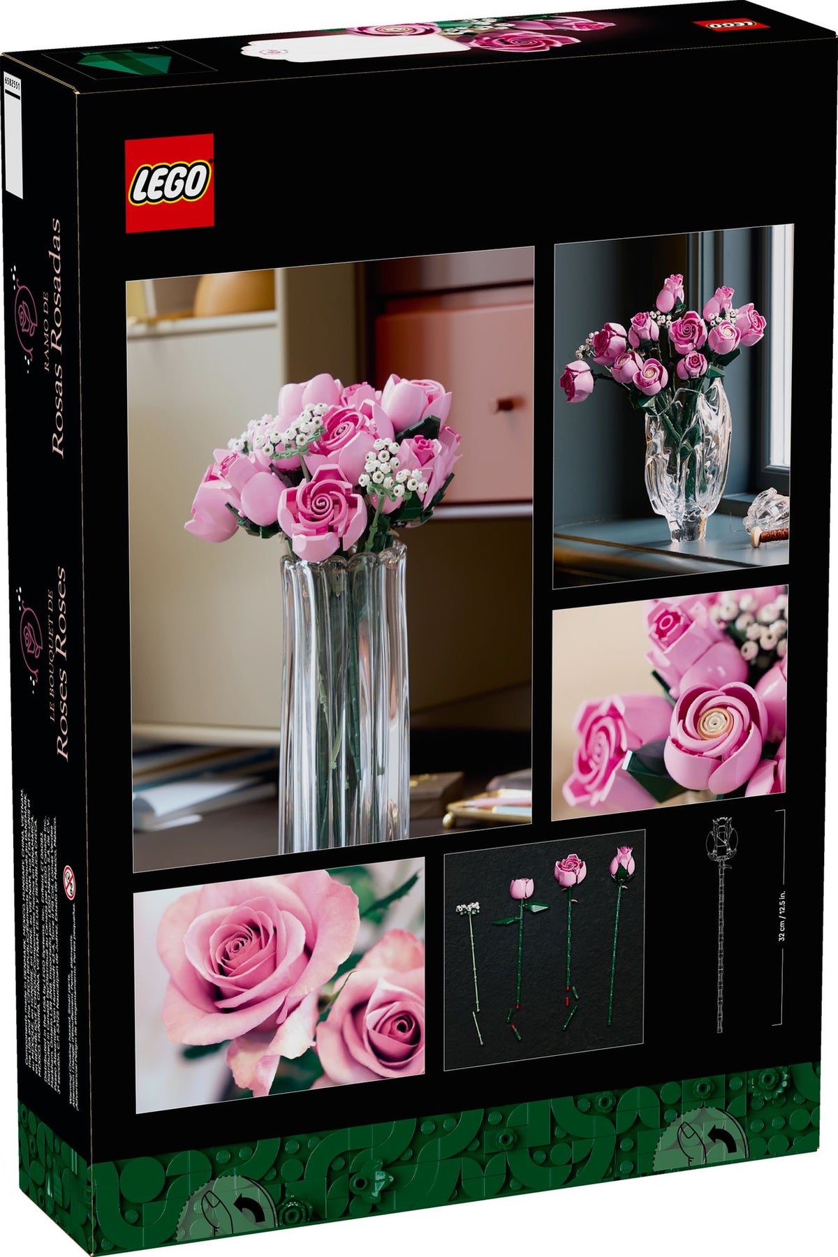 LEGO Botanicals 10374 Bouquet of Pink Roses