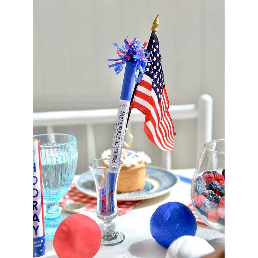 Sparklettes 4th of July Red& Blue Asst 8"