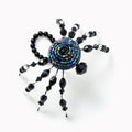 Black and Clear Beaded Spider Bracelet