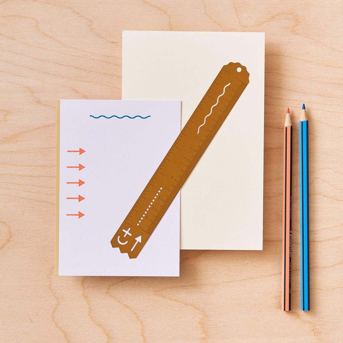 Brass Stencil Ruler -15cm / 6inch