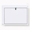 Black and White Letterpress Bow Stationery Set