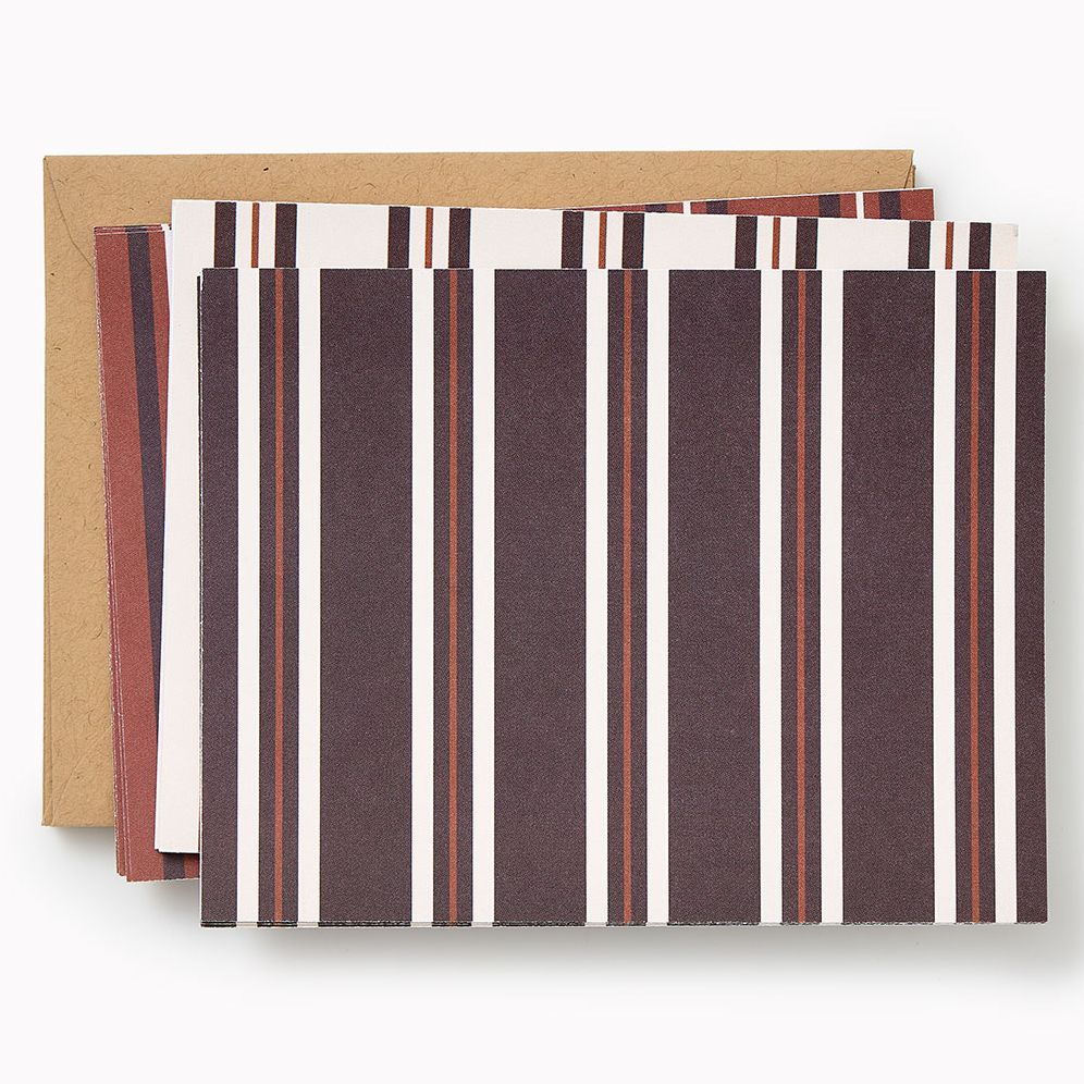 Chocolate Stripes A2 Stationery Set