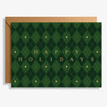 Holiday Green Argyle Boxed Set of 10