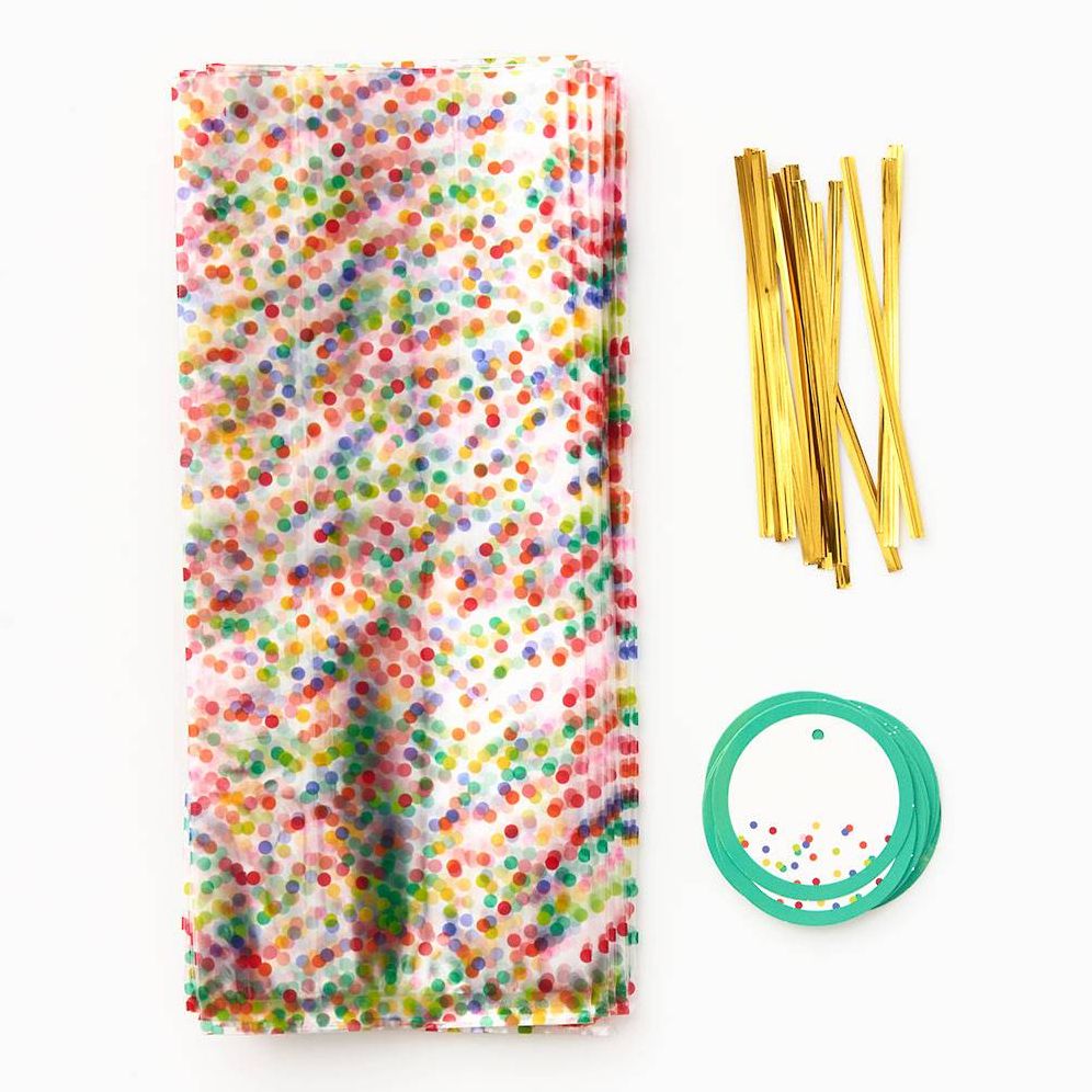Multicolor Dots Cellophane bags