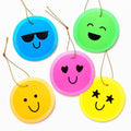 Neon Happy Face Gift Tags