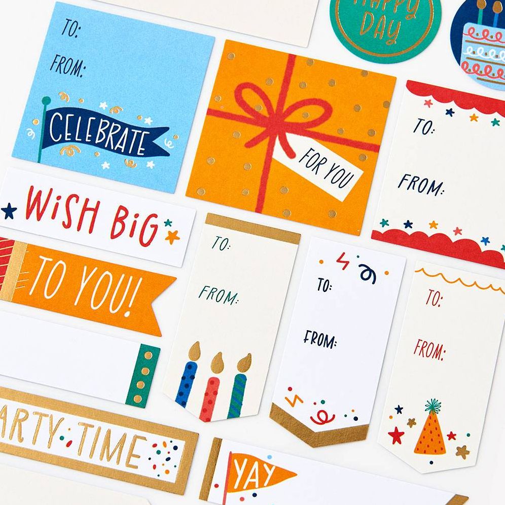 Happy Birthday Gift Labels