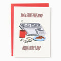 Front Page News Father's Day Card