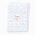 Floral Arch Embellished Wedding Card
