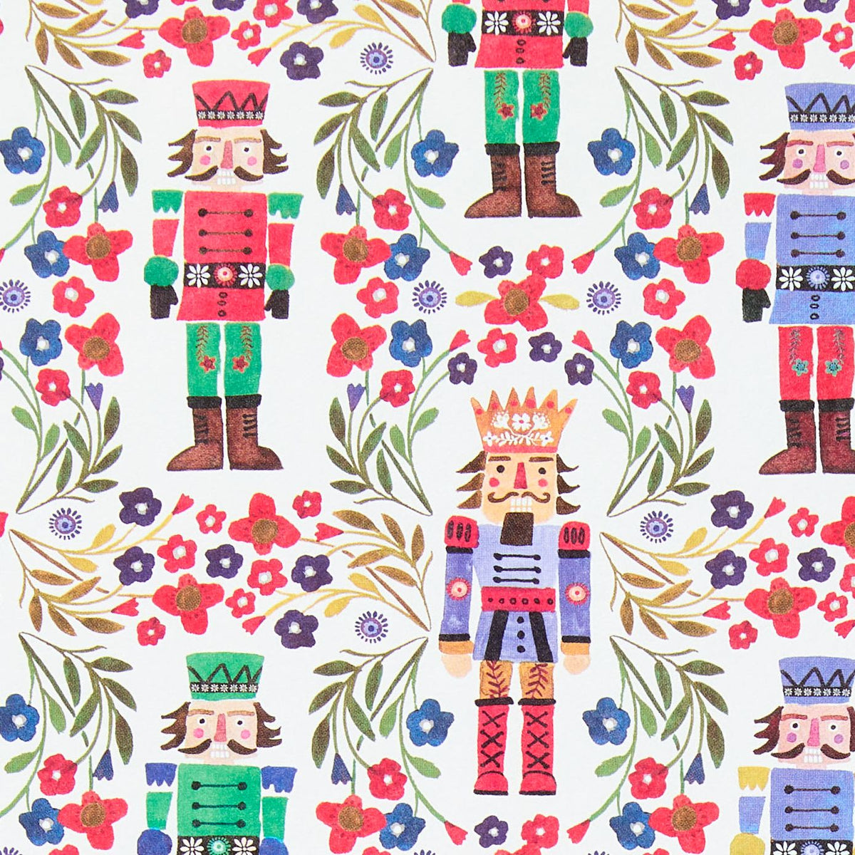 Christmas Nutcracker Flat Wrap