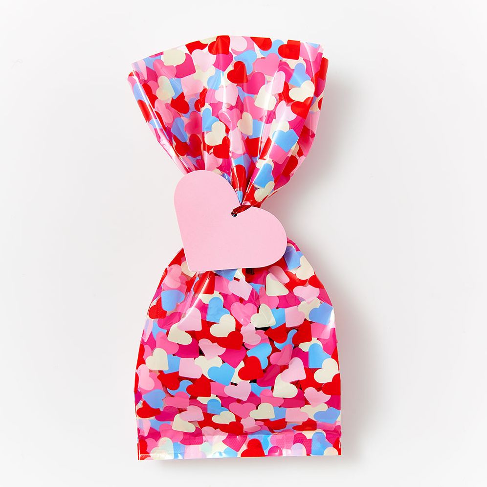 Heart Confetti Cello Bags Set of 15