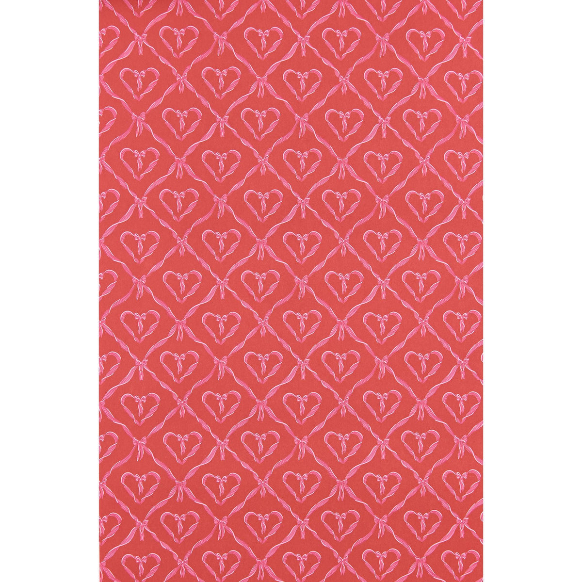 Ribbon Hearts Flat Wrap