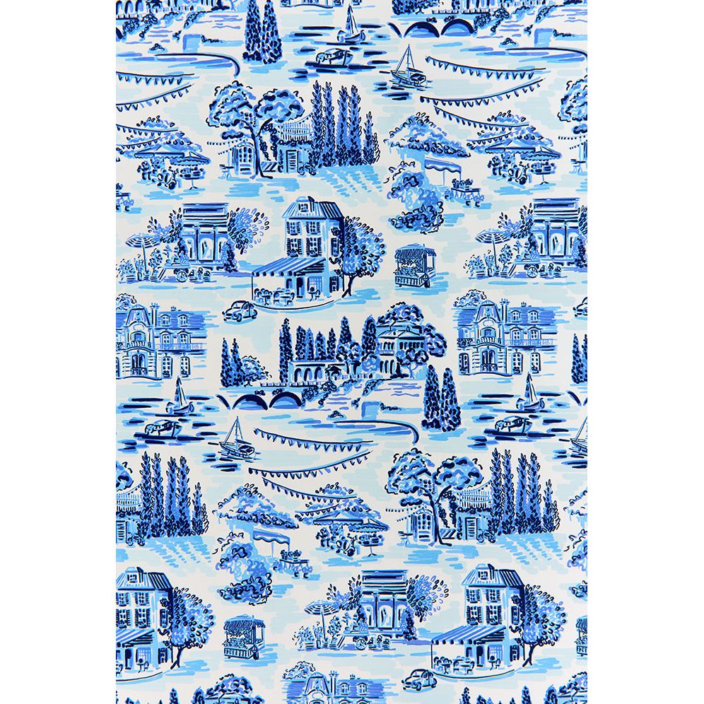 French Toile Continuous Roll Wrap
