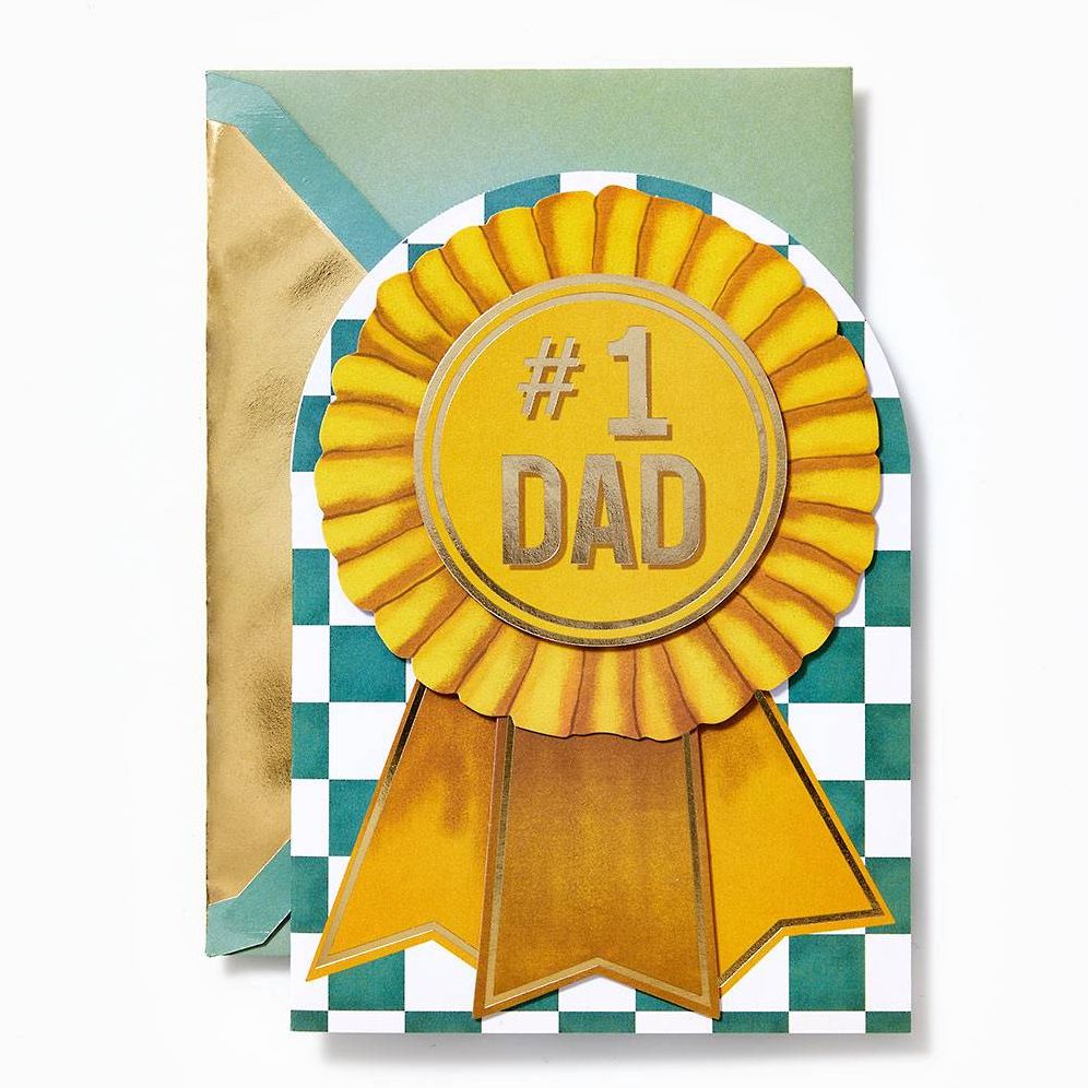 Dad Gold Ribbon Father's Day Card