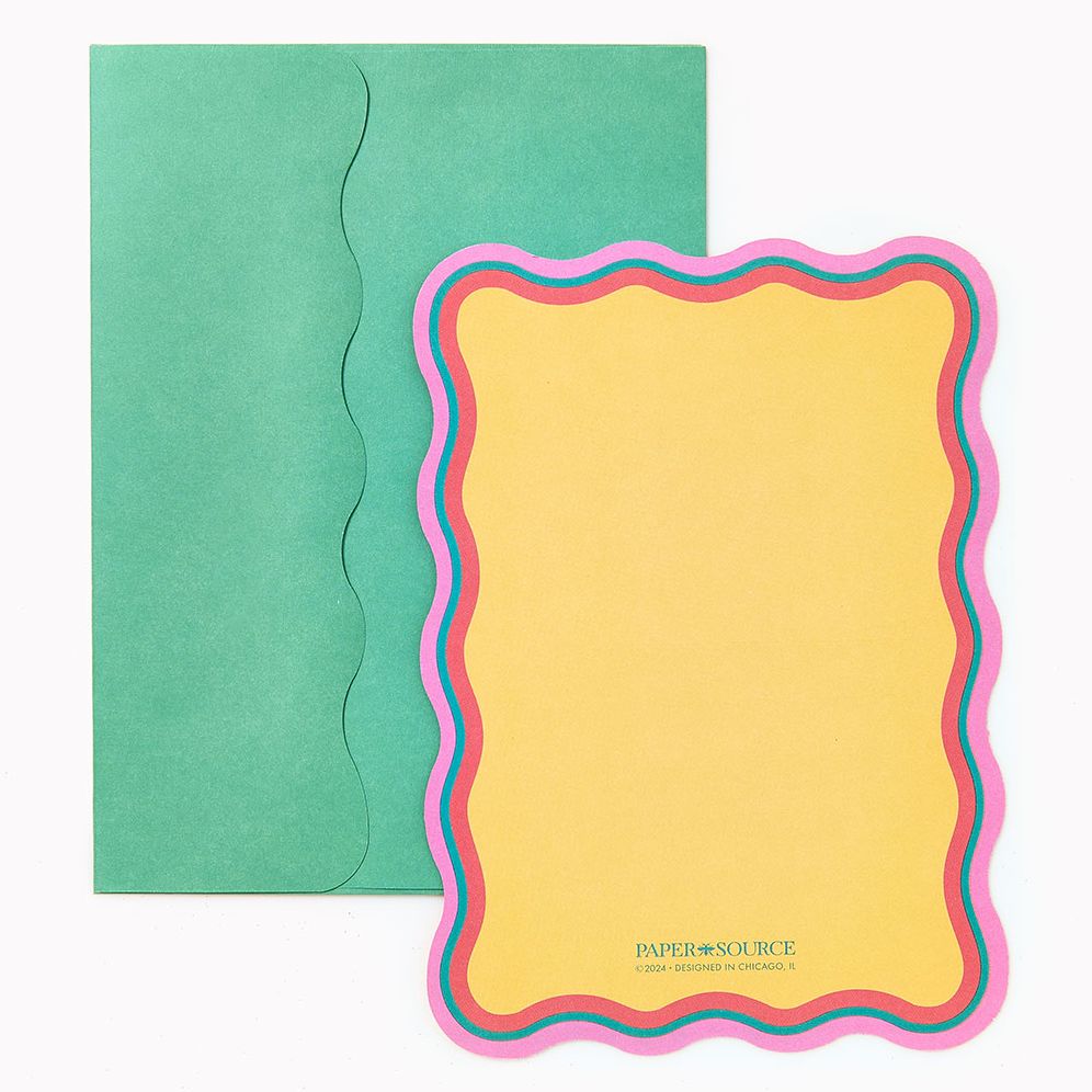 Diecut Wavy Party Invitations