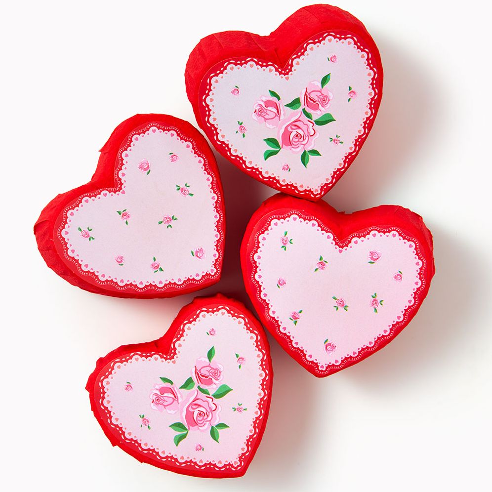 Floral Hearts Surprise Balls Set of 4