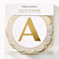 Gold Scalloped Alphabet Banner