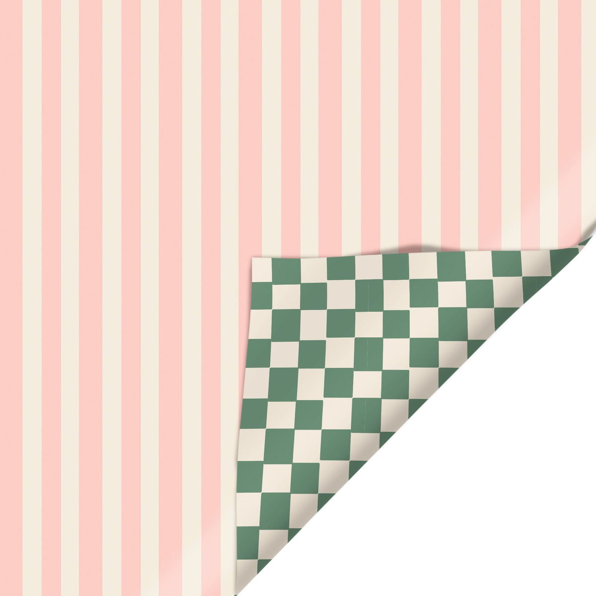 Checker Stripe Reversible Roll Wrap