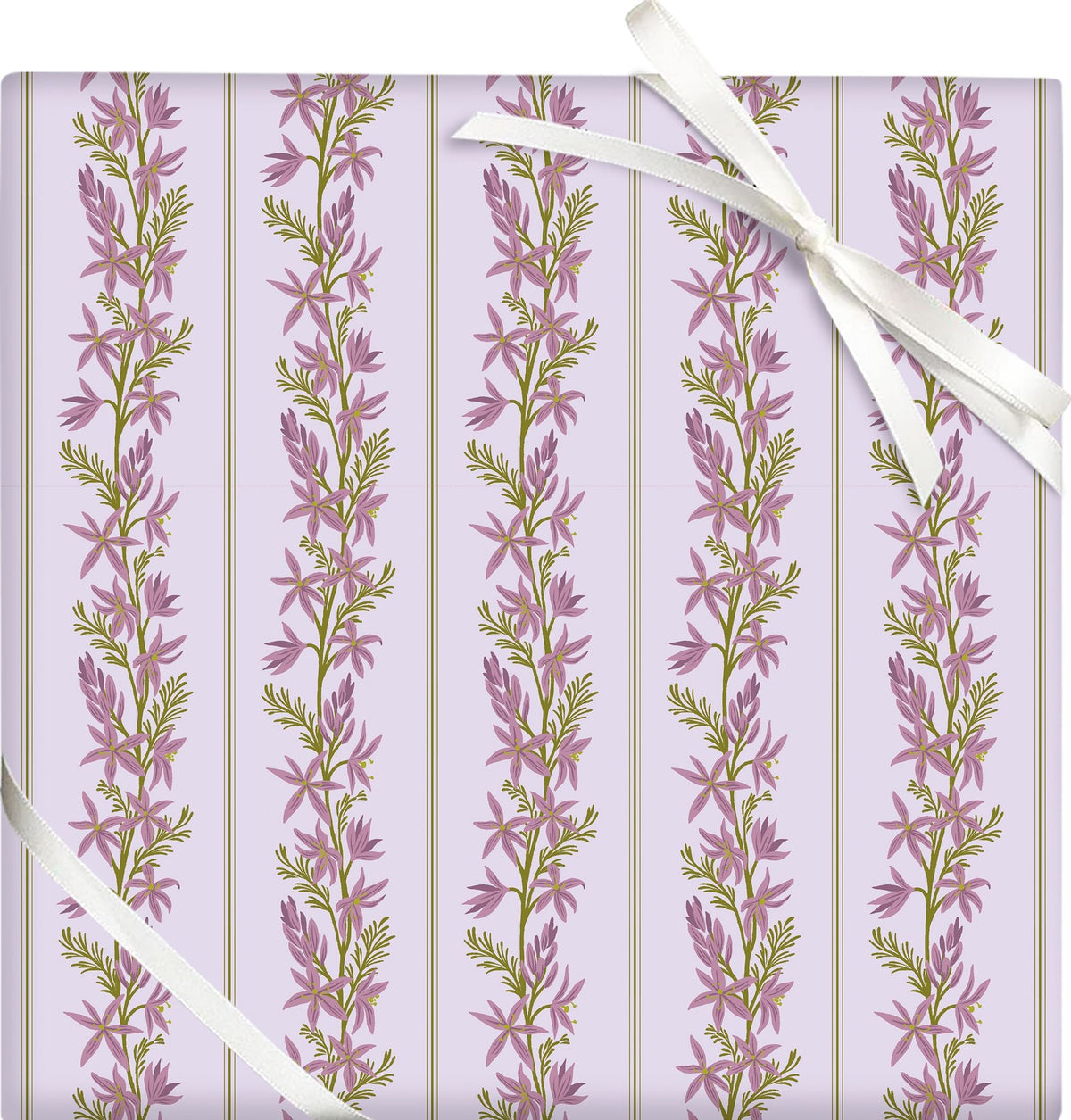 Lavender Stripe Roll Wrap