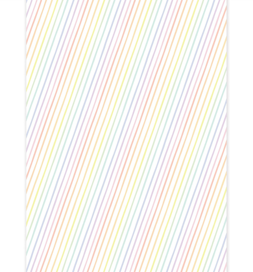 Pastel Rainbow Stripes Roll Wrap