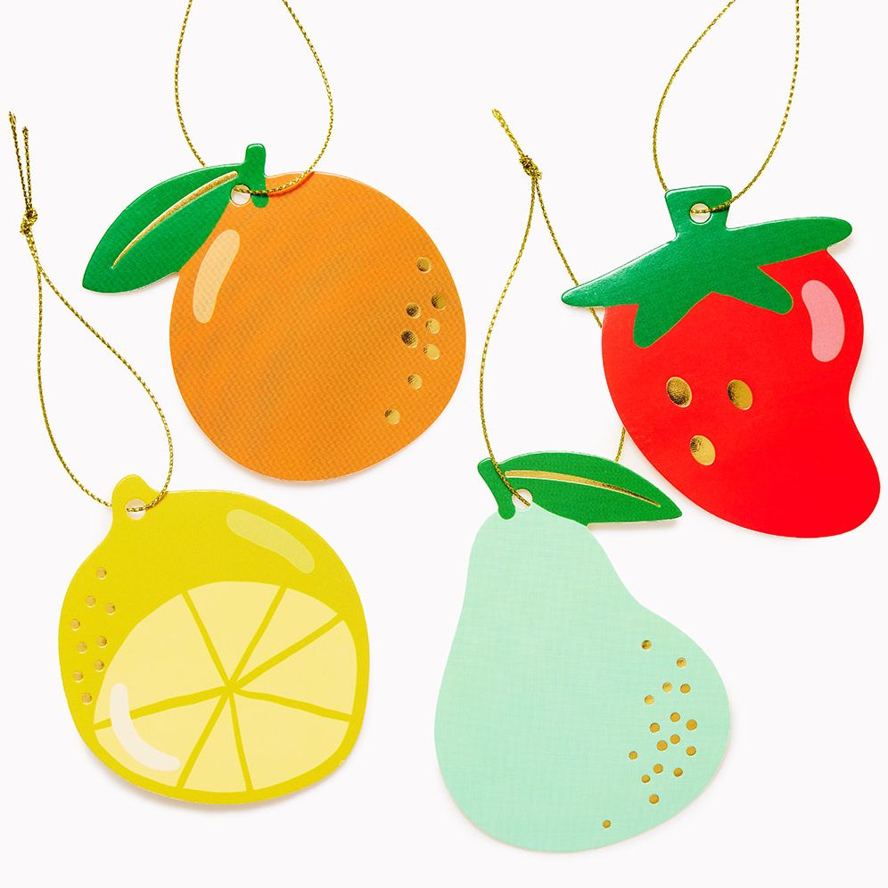 Assorted Fruits Gift Tags Set of 8