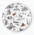 Halloween Toile Large Plate Set of 10