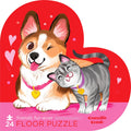 Friends Furever 36 Piece Floor Puzzle in Heart Shaped Box