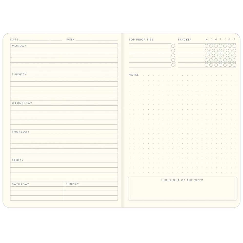 Colourology Undated Weekly Planner Growth
