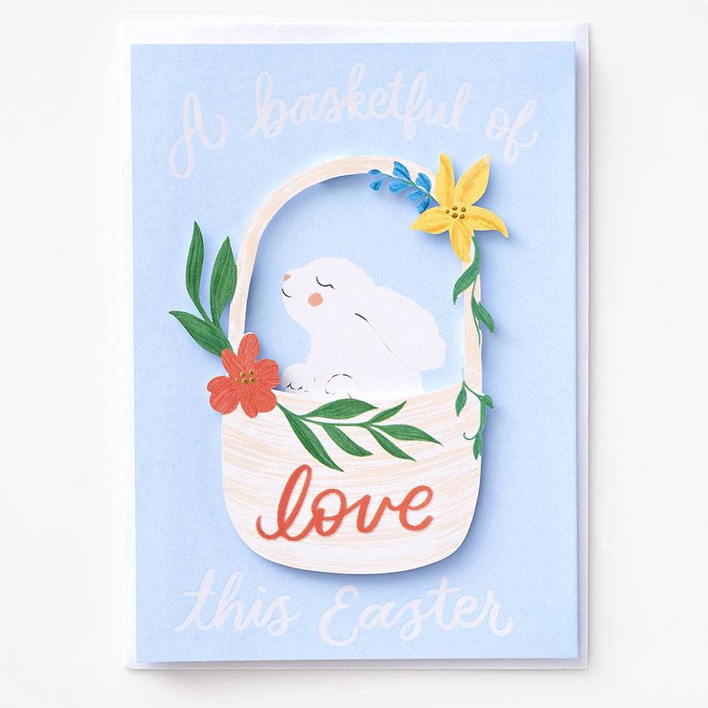 Basket Of Love Easter Card