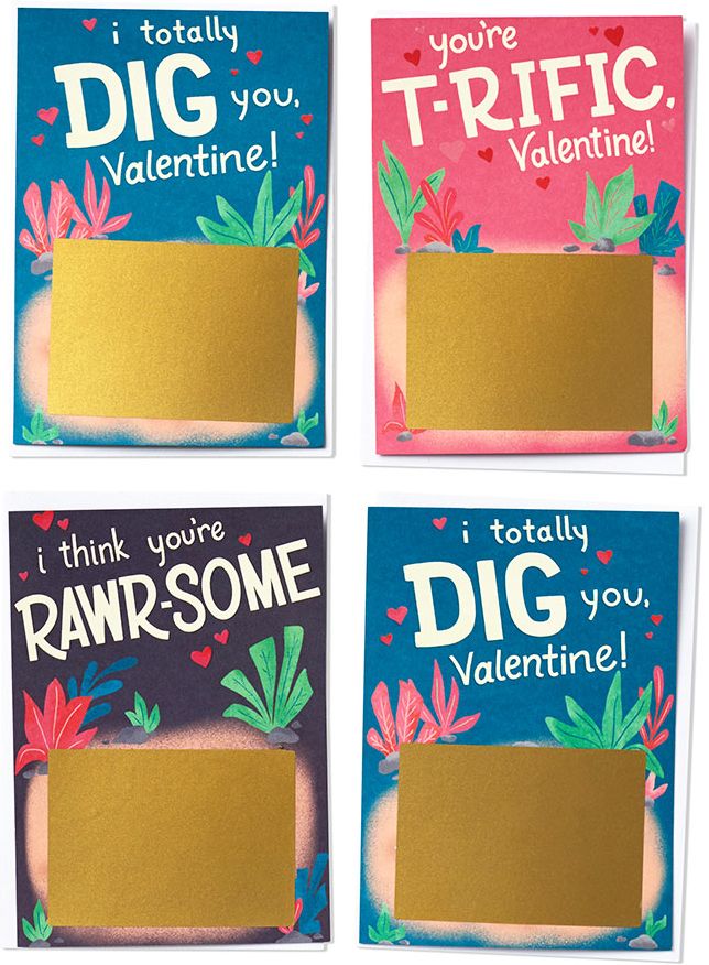 Scratch & Reveal Classroom Valentine Card Set