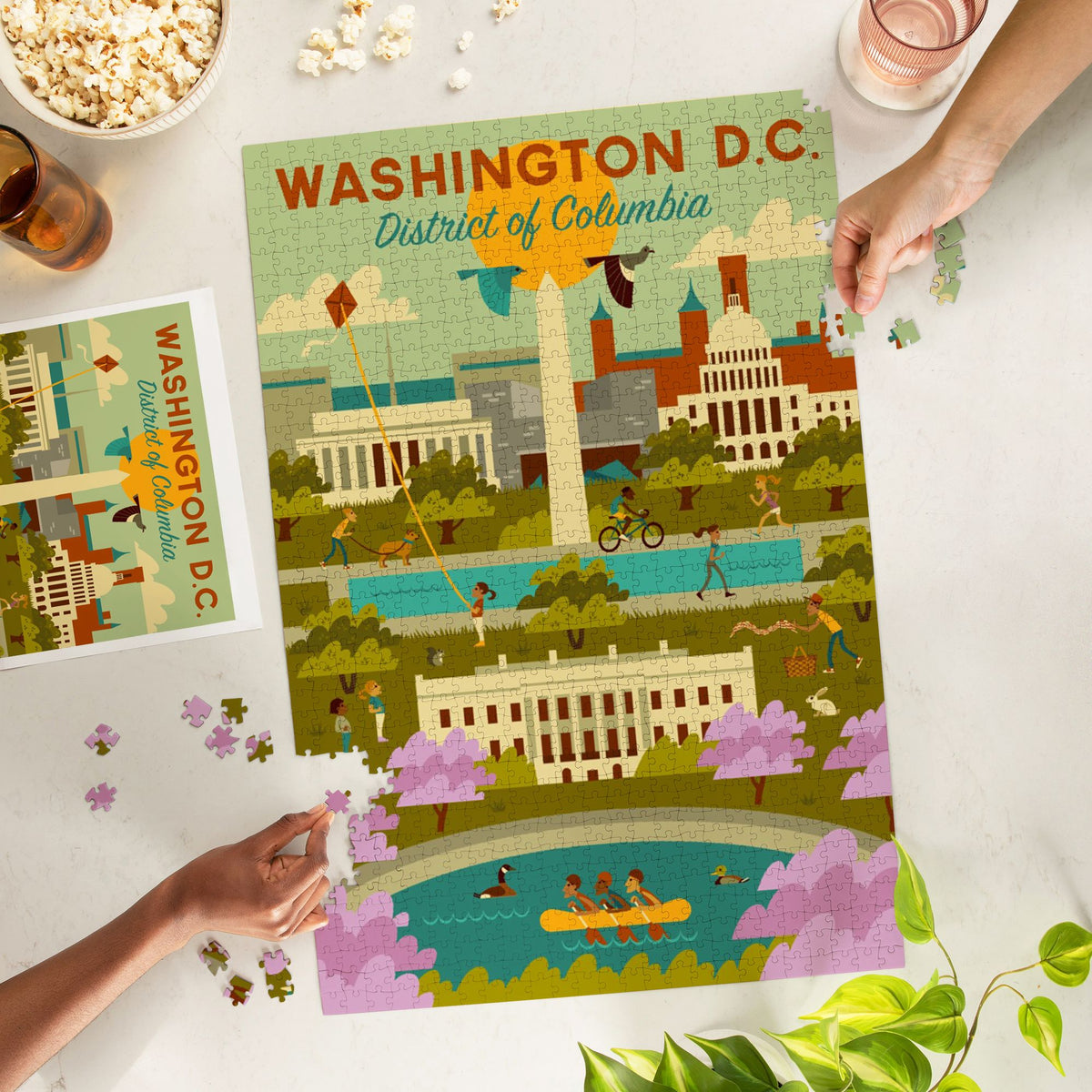 Washington DC Geometric Activities 1000 Piece Puzzle