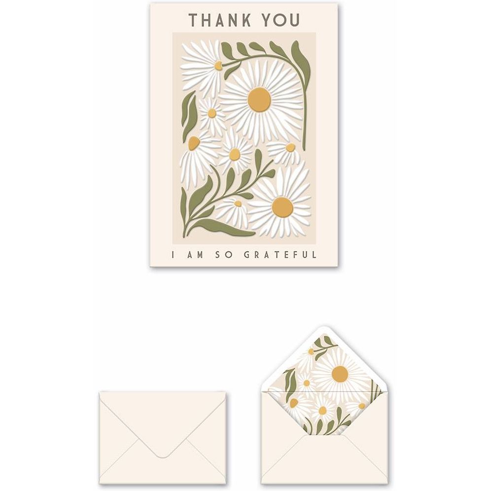 Daisy Flower Market Thank You Card