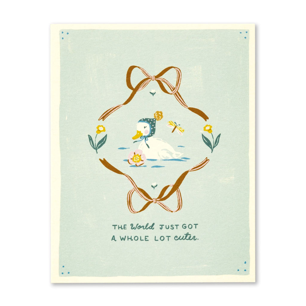 Whole Lot Cuter Duckling Baby Card
