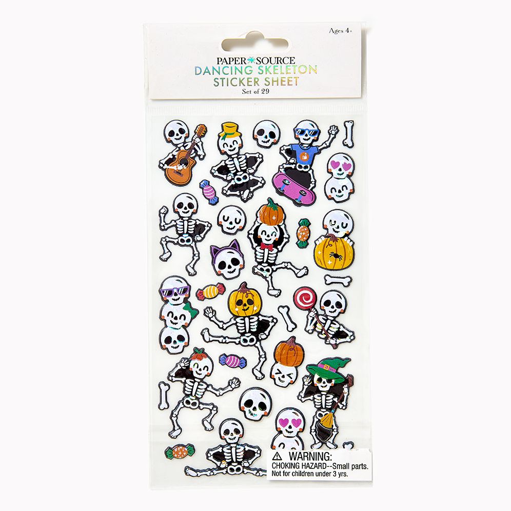 Dancing Skeleton Sticker Sheet