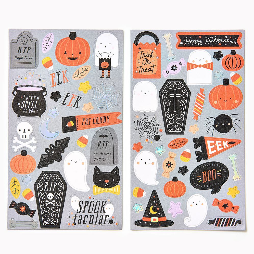 Classic Halloween Icon Sticker Sheet