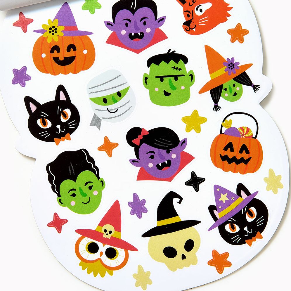 Halloween Cat Sticker Book